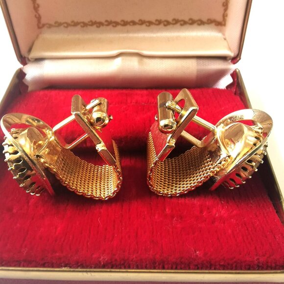 Pair of Cuff Links by Park Avenue in Original Box from the 60s Vintage - Picture 4 of 7